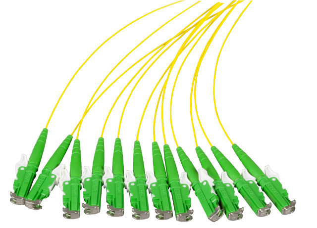 Optický pigtail E2000®/APC 8° 9/125µ, OS2, 2m, a.n. O0770.2